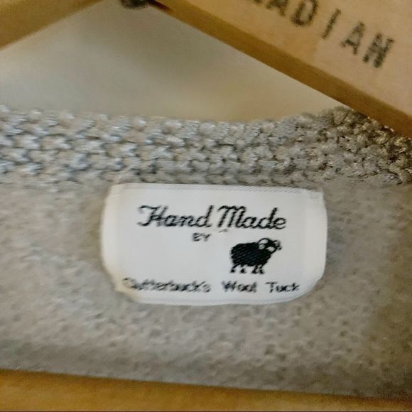 Vintage wool hand made knit open cardigan xs - Picture 3 of 8